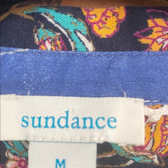 Sundance cotton Floral button down shirt - Picture 2 of 6